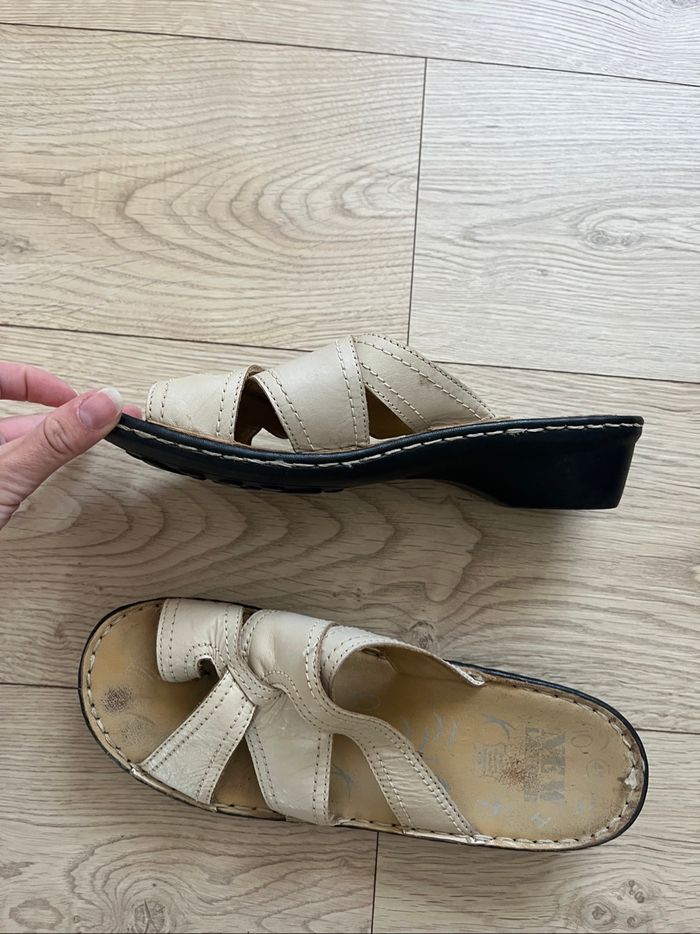 Sandales beige 41 - photo numéro 2