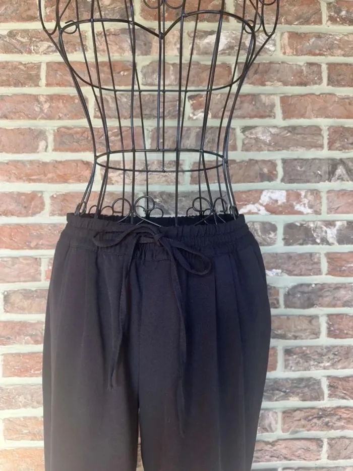 Pantalon droit noir H&M Taille S/ 36 - photo numéro 3