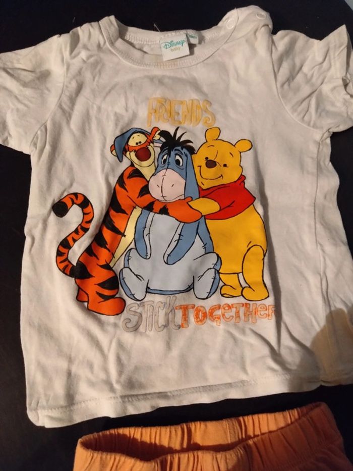 Ensemble été short et t shirt ou pyjama 18 mois Disney - photo numéro 2