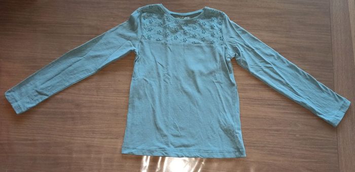 T-shirt manches longues bleue clair