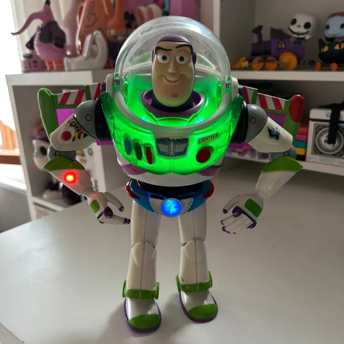 Buzz l'éclair français ceinture lumineuse toy story vintage