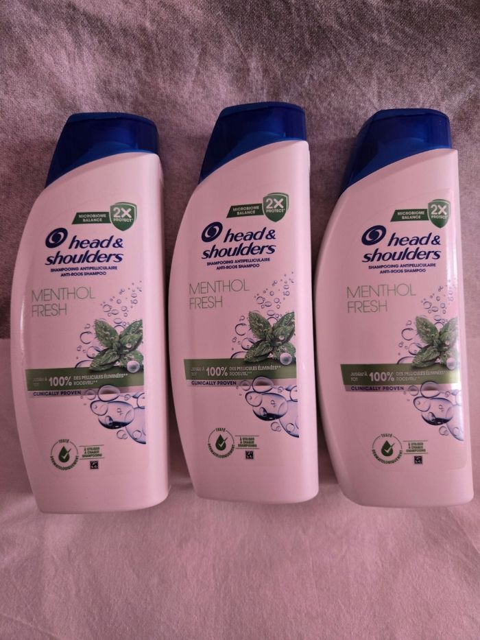 3 shampooing head and shoulders 650 ml
