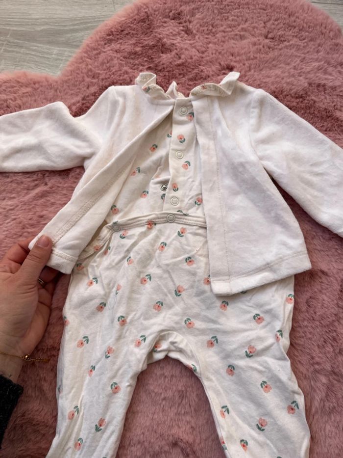 Lot 2 Pyjama velours bébé fille 3 mois - photo numéro 6