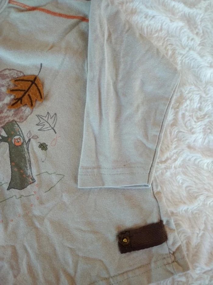 Tee shirt chemise manches longues Garçon 18 mois Snoopy détective - photo numéro 5