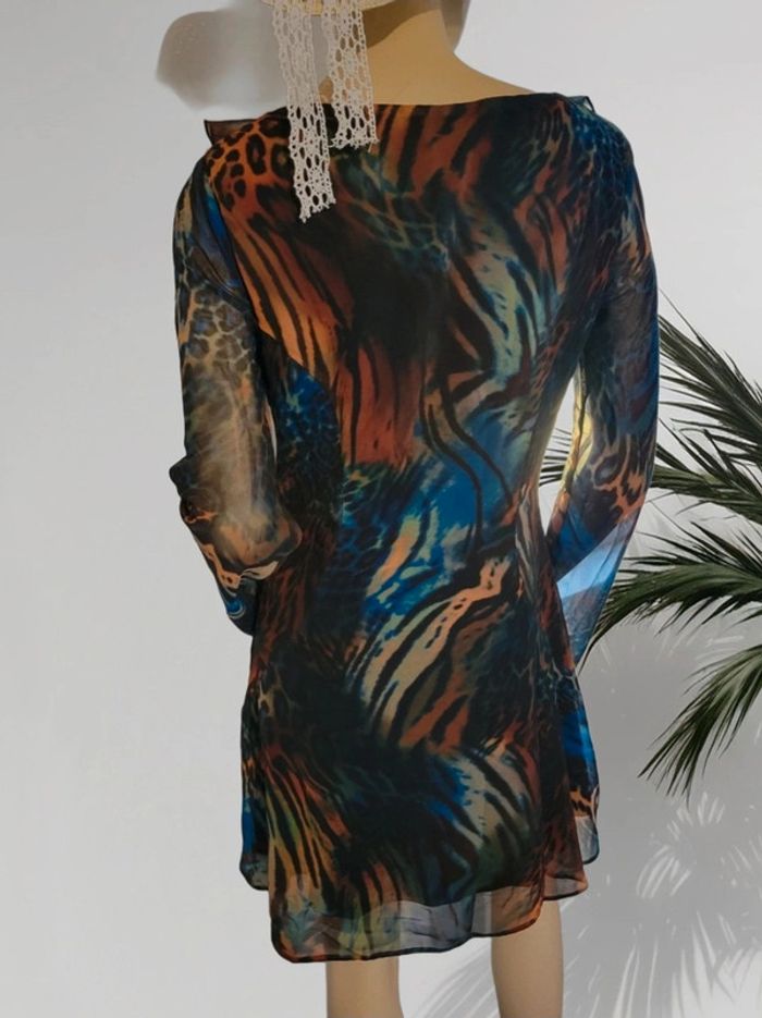 Robe courte volantée m. longue taille 38 - photo numéro 8