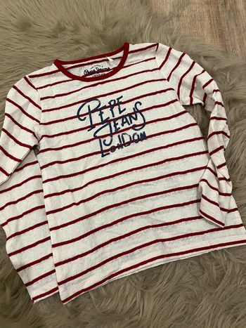 Tee shirt raye rouge