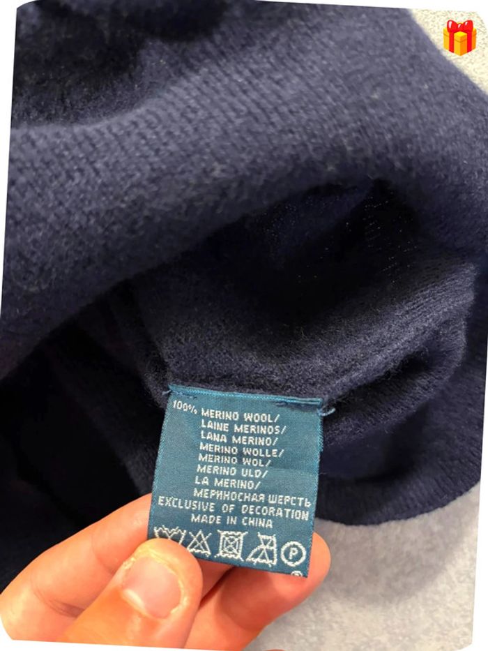 Pull en Laine col V Ralph Lauren Taille L Femme - photo numéro 4