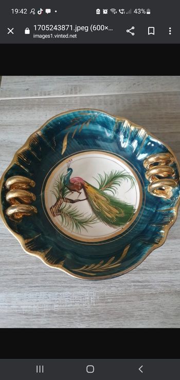 Plat porcelaine