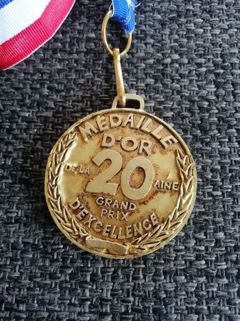 Médaille d'or de la vingtaine neuve