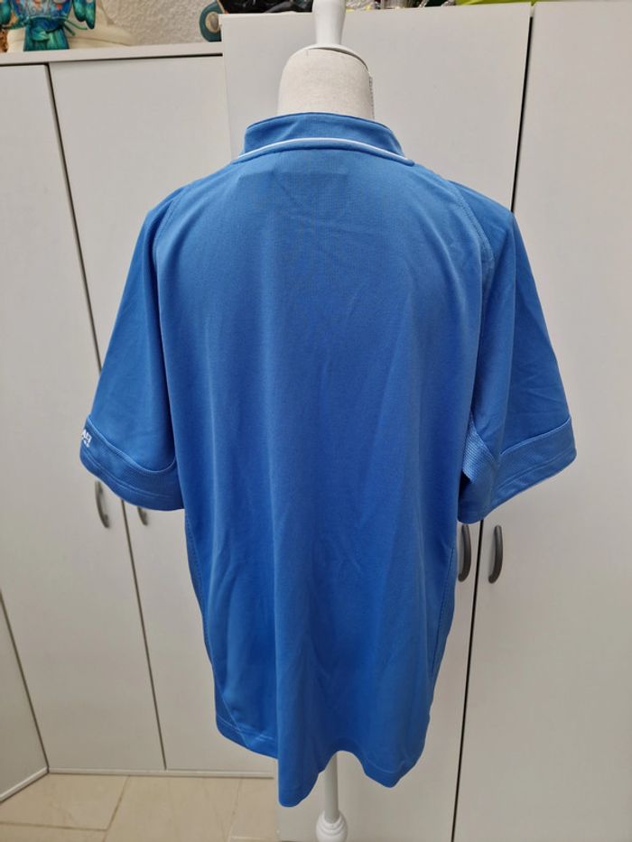 T-Shirt Bleu Clair Details Blanc Et Fermeture Eclair - photo numéro 6