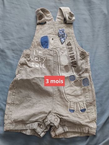 Salopette légère taille 3 mois