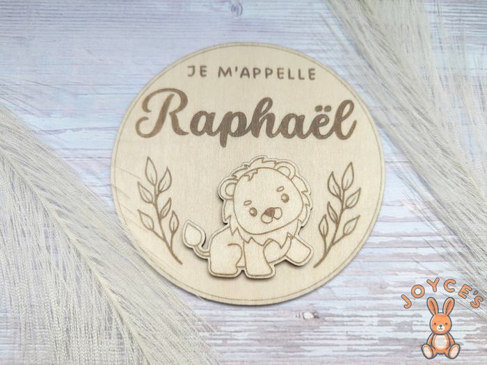 Plaque de naissance - Carte de naissance personnalisée