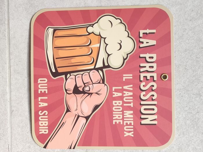 Affiche carte postale la pression