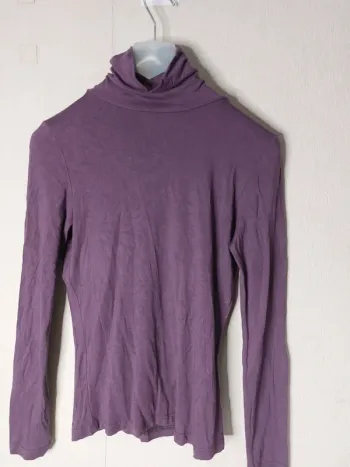 Sous pull violet "Tout simplement"