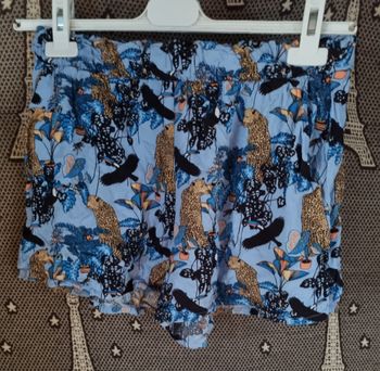 Short imprimé léopard 🐆 et toucan taille S