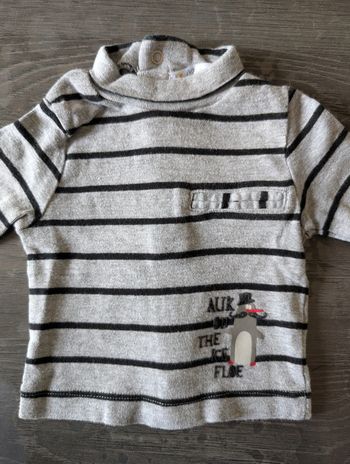 T-shirt manches longues rayé