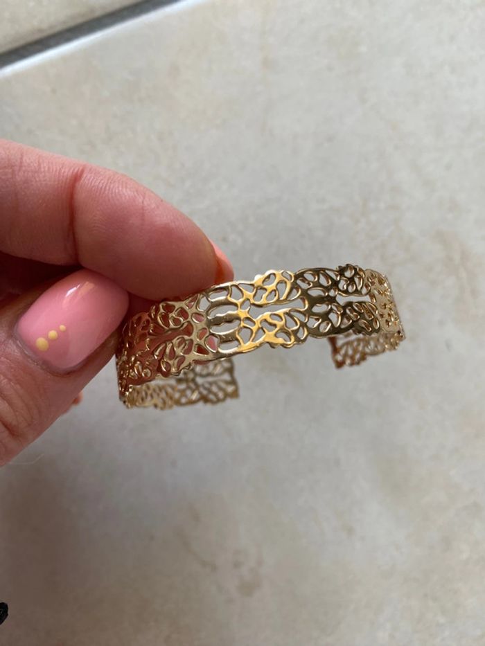 Bracelet jonc femme doré - photo numéro 5