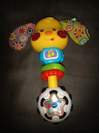 Jeu hochet petit chien