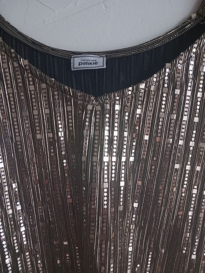 Top doré brillant taille XS Pimkie - photo numéro 3