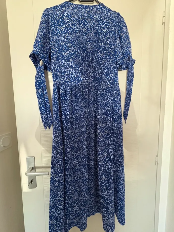 Robe longue bleue à motifs blancs – Pimkie – Taille M - photo numéro 2