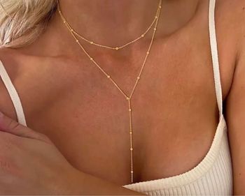 Collier doré inoxydable 