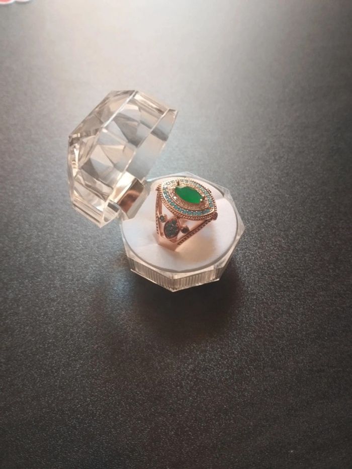 Bague vintage Marquise avec coffret cadeau - photo numéro 3