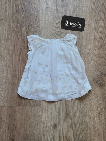 Haut fille été  3 mois