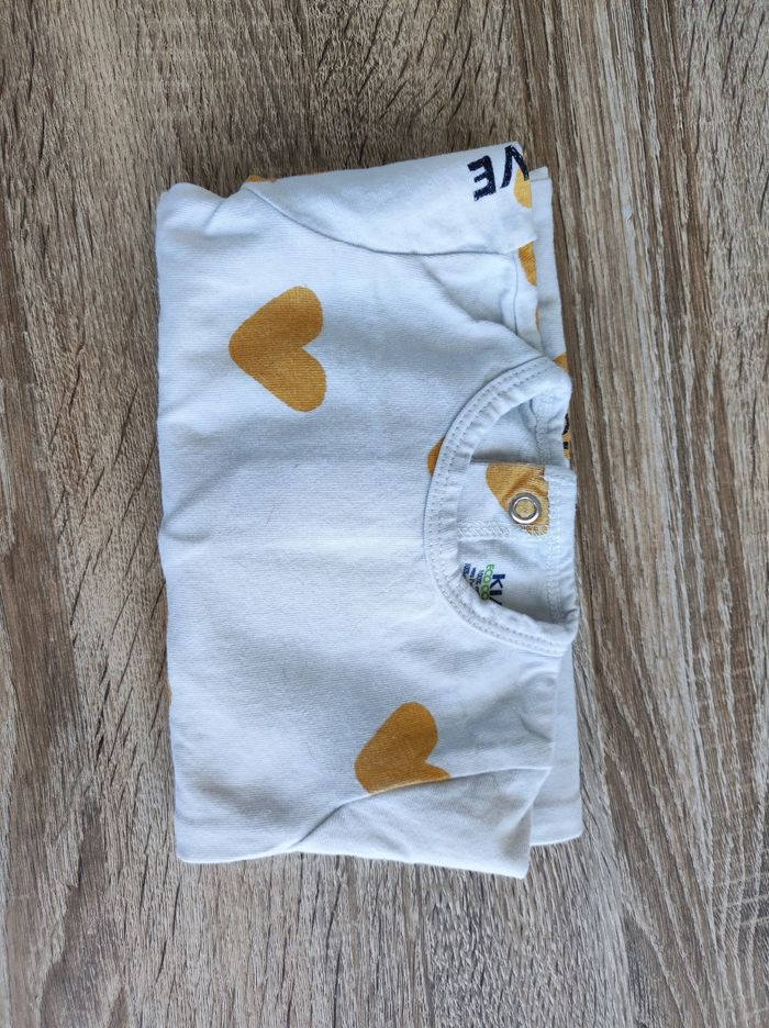 Pyjama grenouillère cœurs jaunes - photo numéro 5