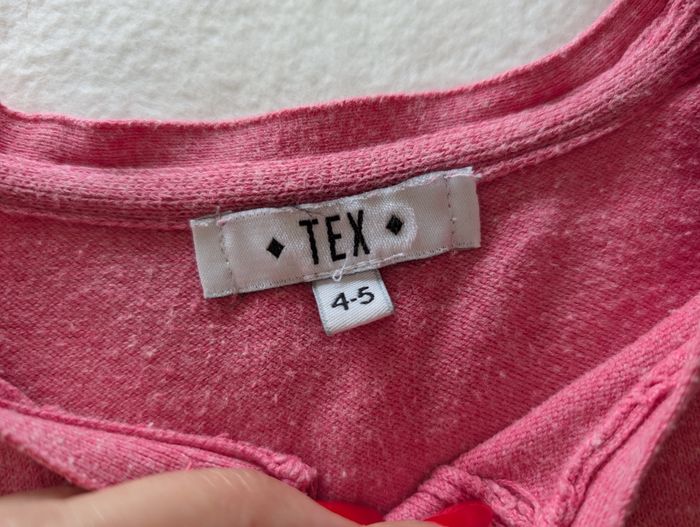 Gilet rose bonbon chiné - 4/5A - Tex - photo numéro 8