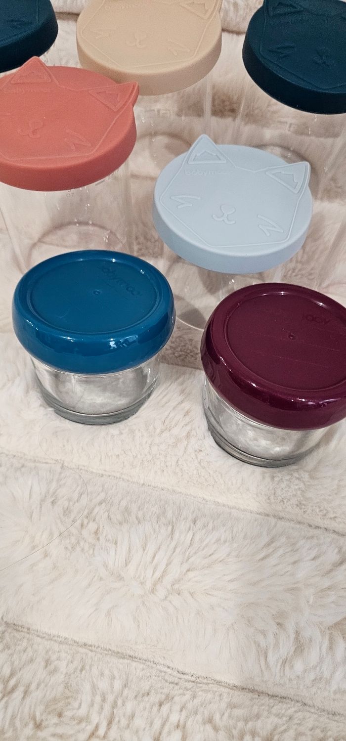 Lot de 9 pots en verre Babymoov excellent état - photo numéro 6