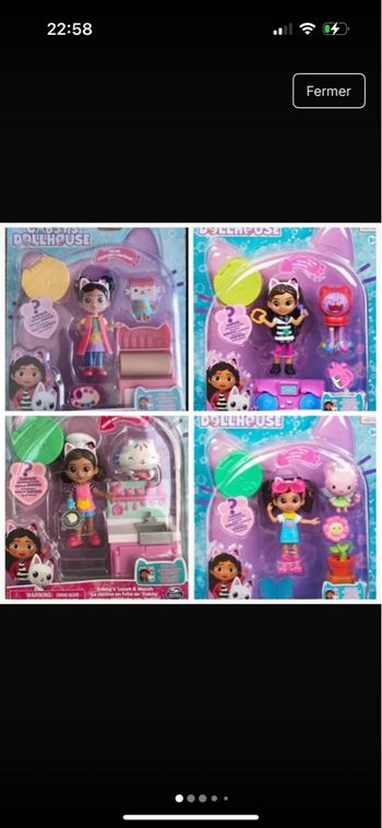 Lot de 4 sets Gabby et la maison magique