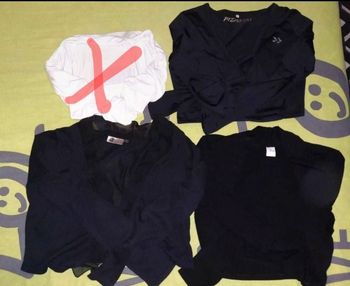 Lot de 3 petits gilets noirs