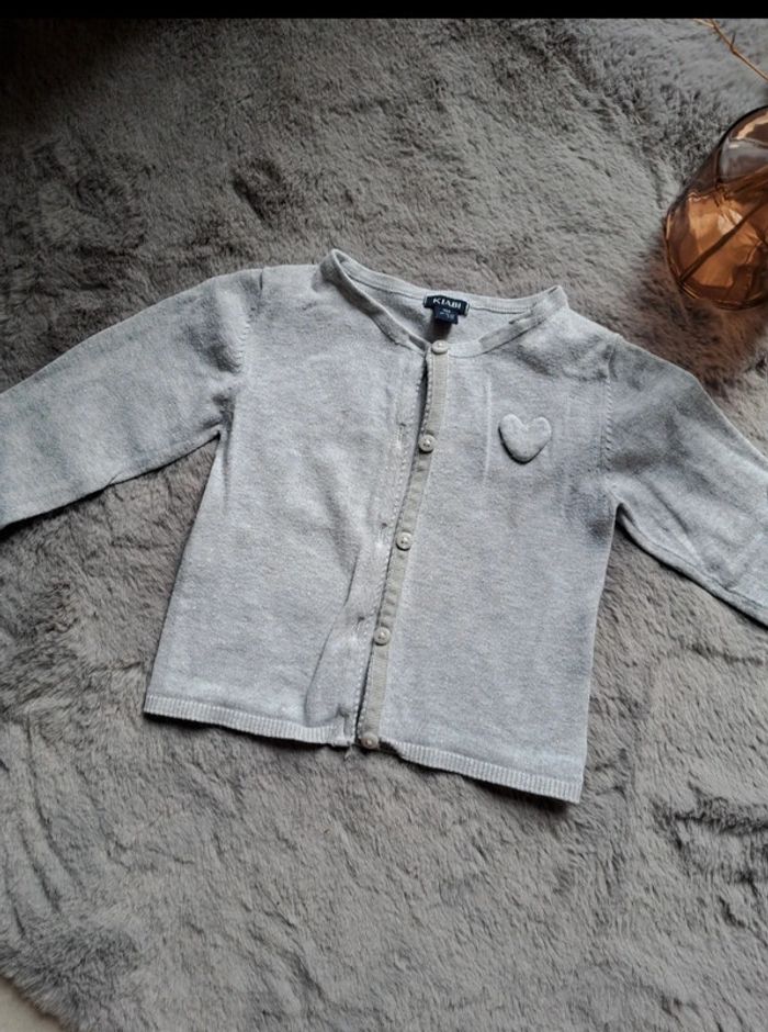 Gilet gris 9 mois - photo numéro 2