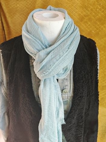  Écharpe Légère - Bleu Ciel