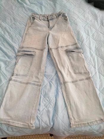 Jeans cargo bleu fashion private company junior 12 ans