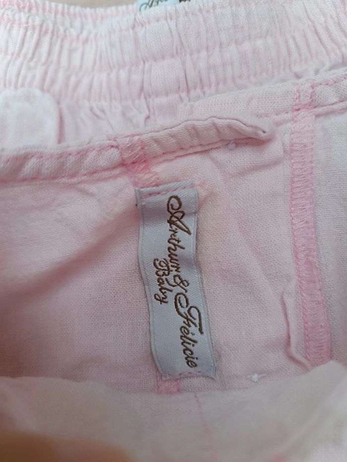 🔸 Ensemble Haut + Pantalon Rose Lin - Arthur et Félicie 18 Mois🔸 - photo numéro 5