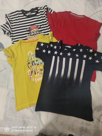 Lots de 4 teeshirt garçons taille 12 /14 ans