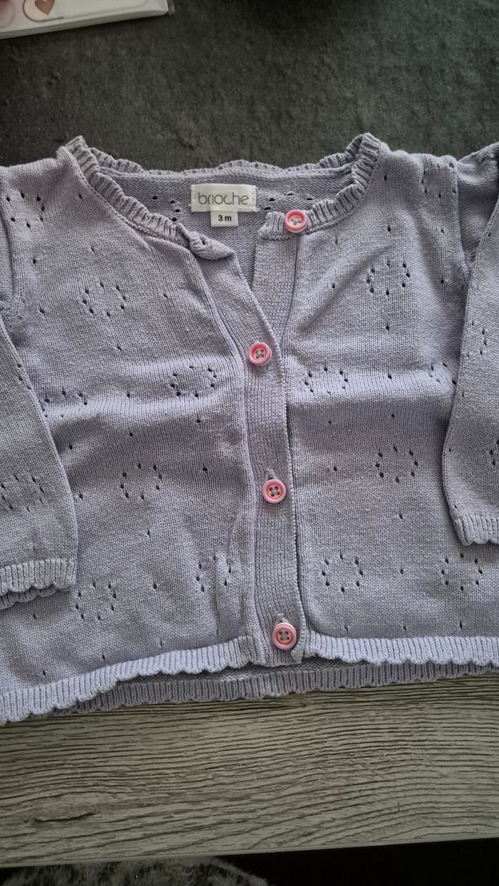 Gilet pour bébé fille