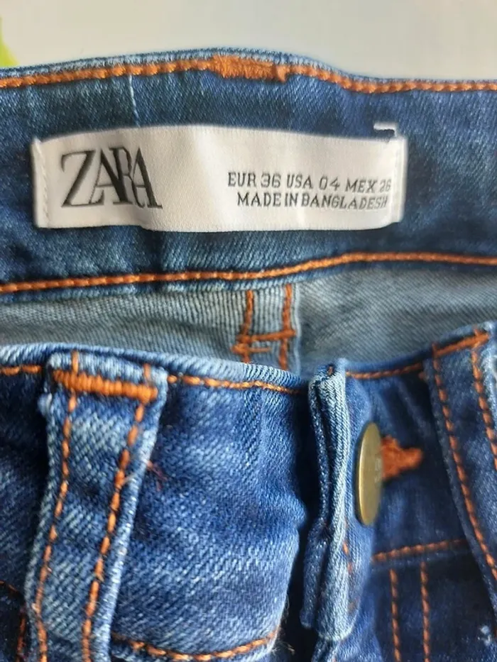 Jeans droit Zara – Taille 36 – Bleu – État : Excellent - photo numéro 6
