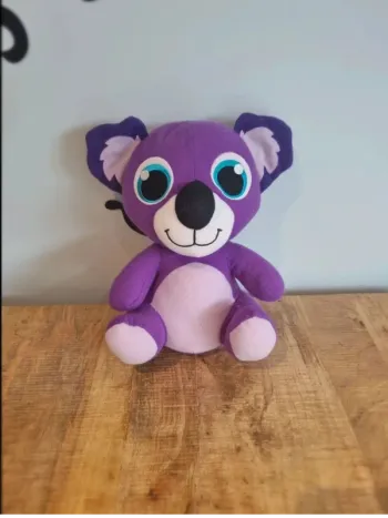 Peluche koala 25 cm violet