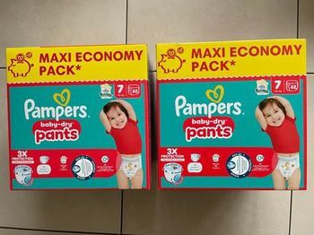 Lot de 2 maxi pack Pampers pants T.7