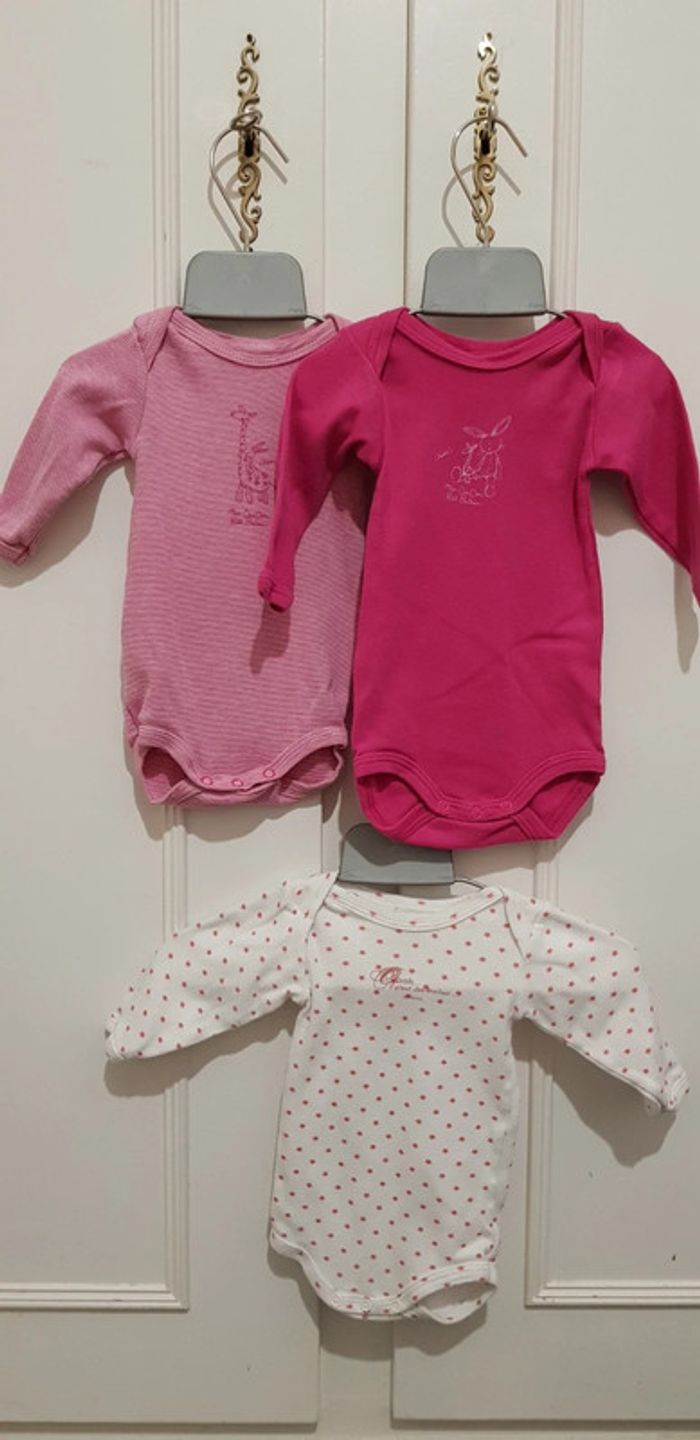 Lot bodies petit bateau 3 mois