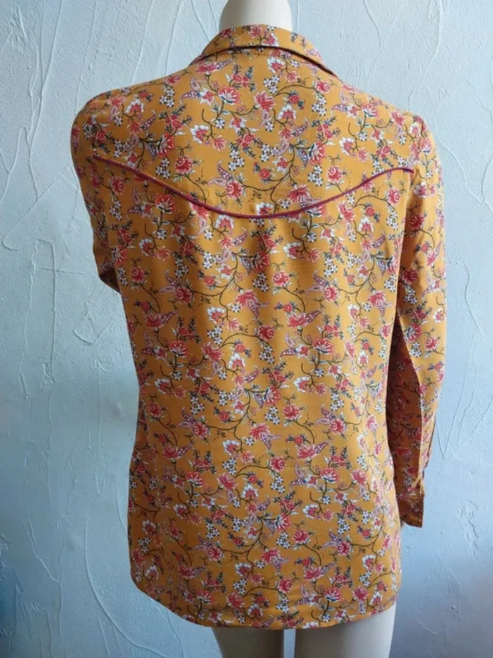Chemisier à motifs fleuris Taille 36 - photo numéro 6