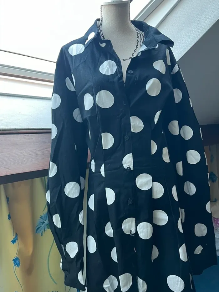 Robe à pois cintré Mohit - photo numéro 2