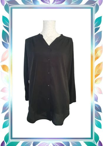 Chemisier noir taille 36 S h&m manches longues