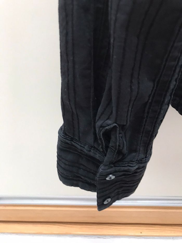 Chemisier noir à manches longues T38 - photo numéro 4