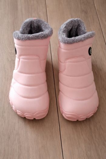Bottes d'hiver femme Mixte doublé chaude imperméable antidérapante rose