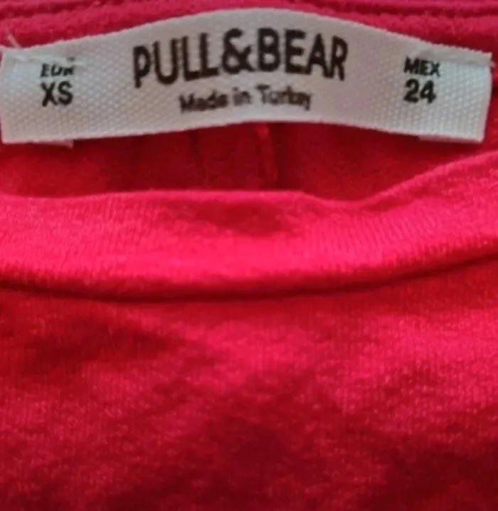 Robe rouge et blanche Pull & Bear Taille XS - photo numéro 4