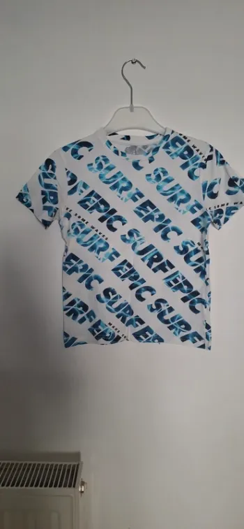 🌟 T-shirt Blanc "Epic Surf" C&A Kids🌟
