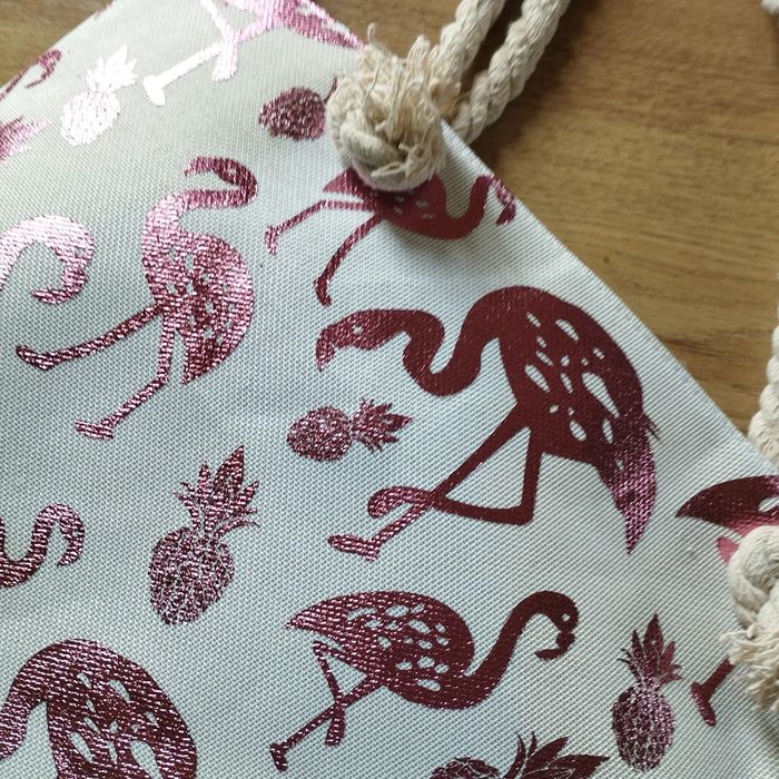 👜 Sac imprimée Flamants rose brillant neuf #emyfleury_sacs - photo numéro 9